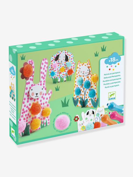 DJECO dots and pompoms activity gift set green 