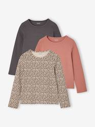 -Pack of 3 long-sleeved T-shirts for girls