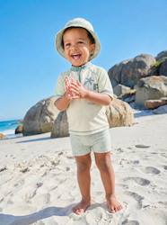 Baby-Swim Set: UV-Protection T-Shirt, Shorts & Bucket Hat for Babies 