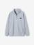 Boys fleece sweatshirt with funnel neck marl grey 