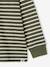 Striped T-Shirt for Boys, JONEN anthracite+green 