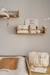 Set of 2 Book Shelves gold 