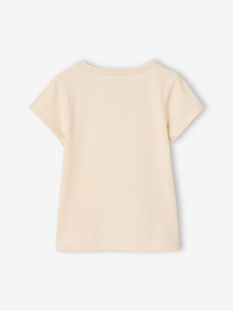 Pack of 3 short-sleeved T-shirts for girls beige 