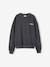Long-sleeved sweatshirt for girls anthracite 