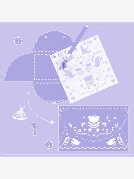 DJECO diy create-your-own pouches 6+ violet 