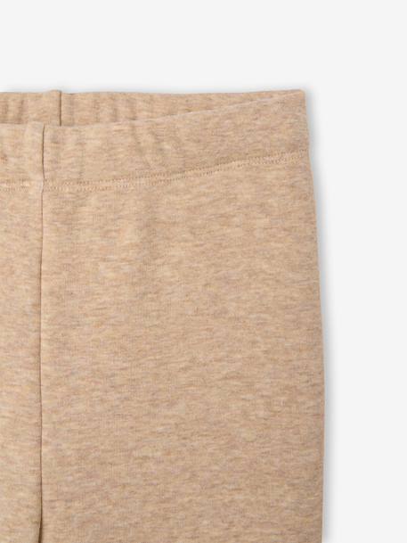 Fleece Lined Leggings for Girls black+blush+marl beige+navy blue 