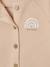 Long-sleeved playsuit for baby beige 