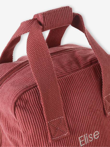 Personalised baby girls backpack old rose 
