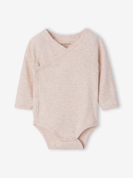 Pack of 5 long-sleeved bodysuits for baby boys sky blue 