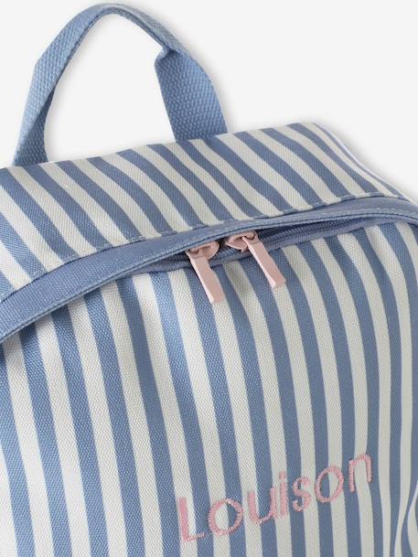 Personalised backpack for girls blue 