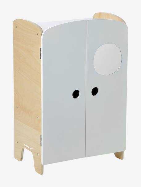 FSC® 100% wooden doll wardrobe white 