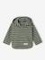 Striped Hooded Top for Baby Boys crystal blue+green+sandy beige+tomato red 