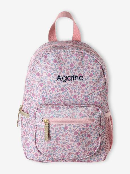 Personalised kids' backpack candy pink 