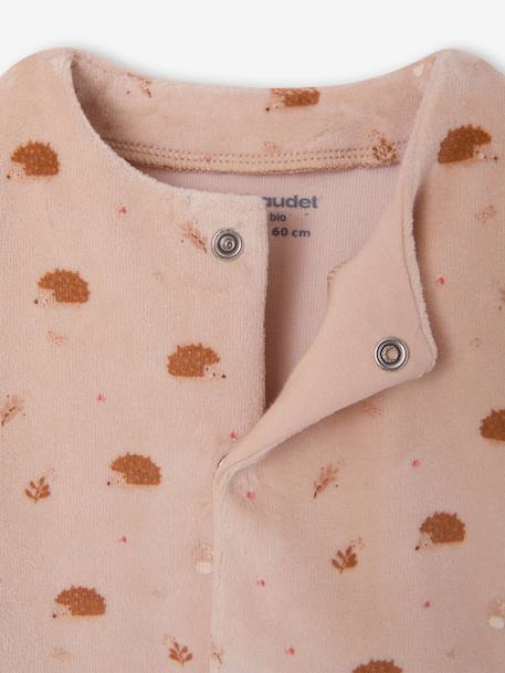 Pack of 2 newborn sleepsuits beige 