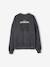 Long-sleeved sweatshirt for girls anthracite 