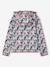 Sports Sweatshirt with Flower Print in Techno Fabric for Girls anthracite+ecru+old rose+printed green 