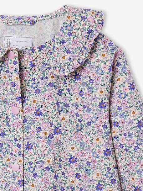 Customisable pinafore smock for girls soft lilac 
