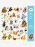 160 fluffy friends stickers blue 