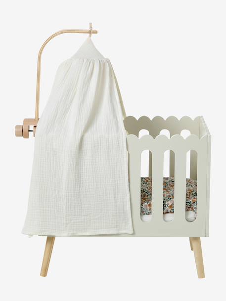 FSC® 100% wooden doll's bed canopy white 
