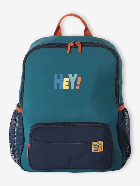 Customisable backpack for boys dark green 