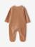 Pack of 2 baby sleepsuits with front opening cappuccino+pale pink+sage green 