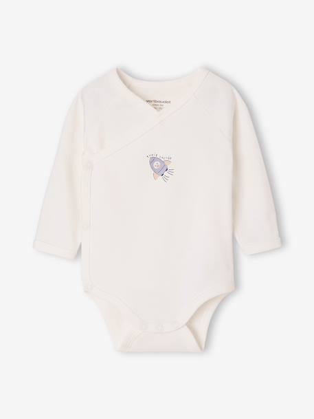 Pack of 5 long-sleeved bodysuits for baby boys sky blue 