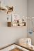 Set of 2 Book Shelves gold 