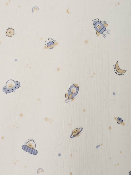 Pack of 2 baby sleepsuits with back opening sky blue 