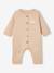 Long-sleeved playsuit for baby beige 
