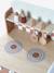 Wooden kitchen with FSC100® wooden accessories caramel+ecru+rose+sage green 