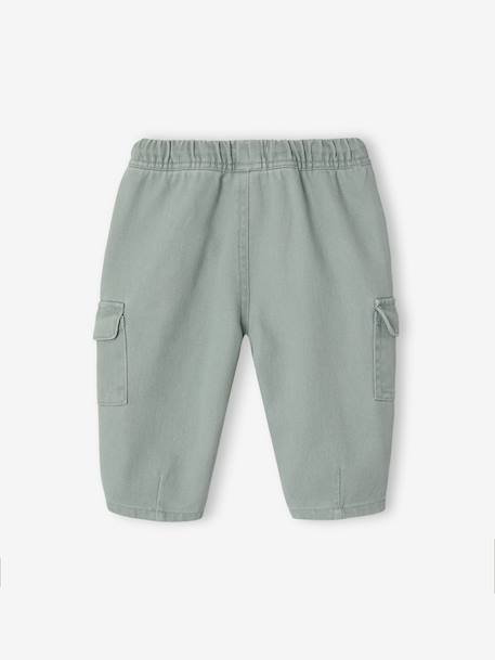 Balloon trousers for baby boys sage green 