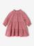 Ruffled Dress in Cotton Gauze, for Girls old rose+rose+taupe 