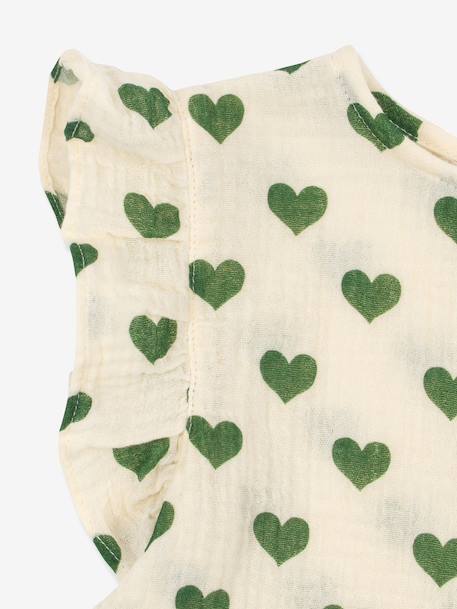 Coco frilled top green 