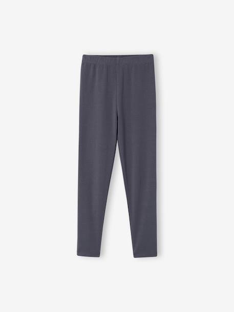Pack of 2 Basics Leggings for Girls dark grey+dusky pink+khaki+sage green 