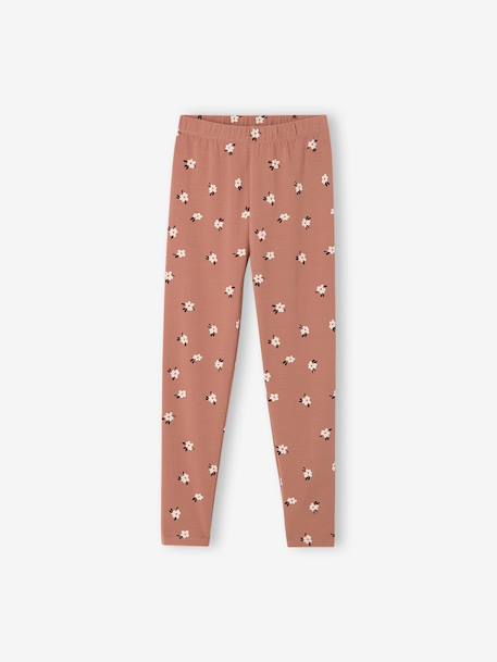 Pack of 2 Basics Leggings for Girls dark grey+dusky pink+khaki+sage green 