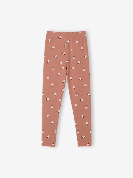 Pack of 2 Basics Leggings for Girls dark grey+dusky pink+khaki+sage green 