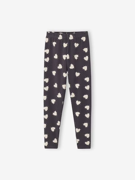 Pack of 2 Basics Leggings for Girls dark grey+dusky pink+khaki+sage green 