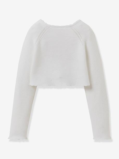 Short buttoned bolero white 