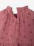 Ruffled Dress in Cotton Gauze, for Girls old rose+rose+taupe 