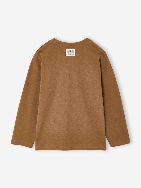Long-sleeved T-shirt for boys cappuccino 