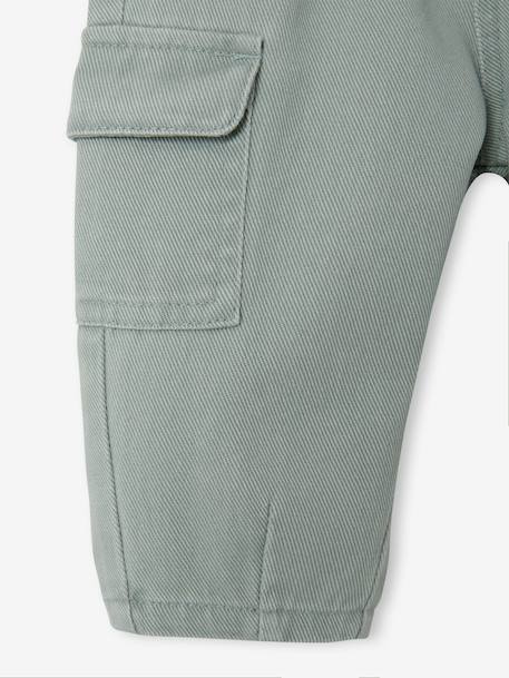 Balloon trousers for baby boys sage green 