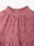 Ruffled Dress in Cotton Gauze, for Girls old rose+rose+taupe 