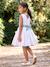 Occasion Wear Dress with Floral Print, for Girls light blue+pale pink+printed pink+printed white+white 