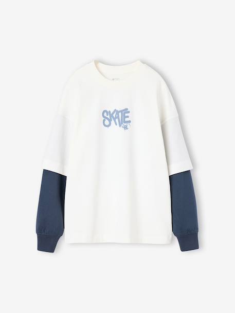 Long-sleeved T-shirt for boys ecru 