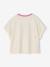 Short-sleeved T-shirt for girls ecru 