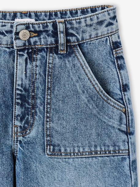 Wide-Leg Carpenter Trousers for Girls, JONEN deep blue+denim grey+medium blue 
