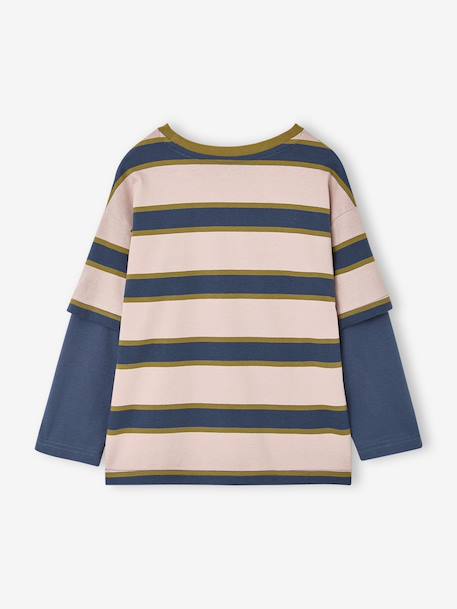 Long-sleeved T-shirt for boys medium blue 