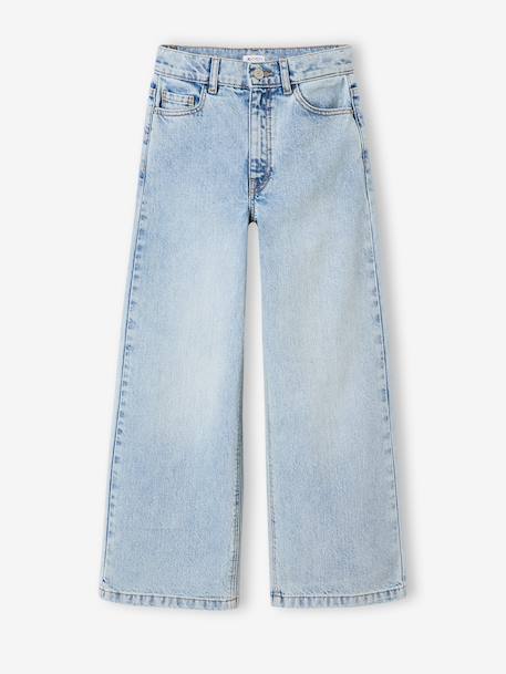Girl's wide-leg denim trouser denim grey+light blue+medium blue 