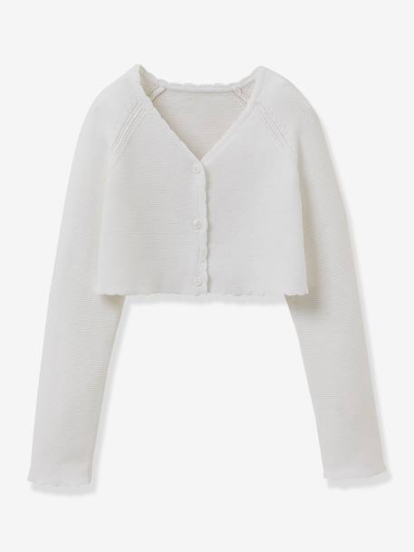 Short buttoned bolero white 