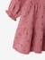 Ruffled Dress in Cotton Gauze, for Girls old rose+rose+taupe 